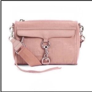Rebecca Minkoff Nylon Mini Mac Crossbody Signature Hardware Adjustable Strap